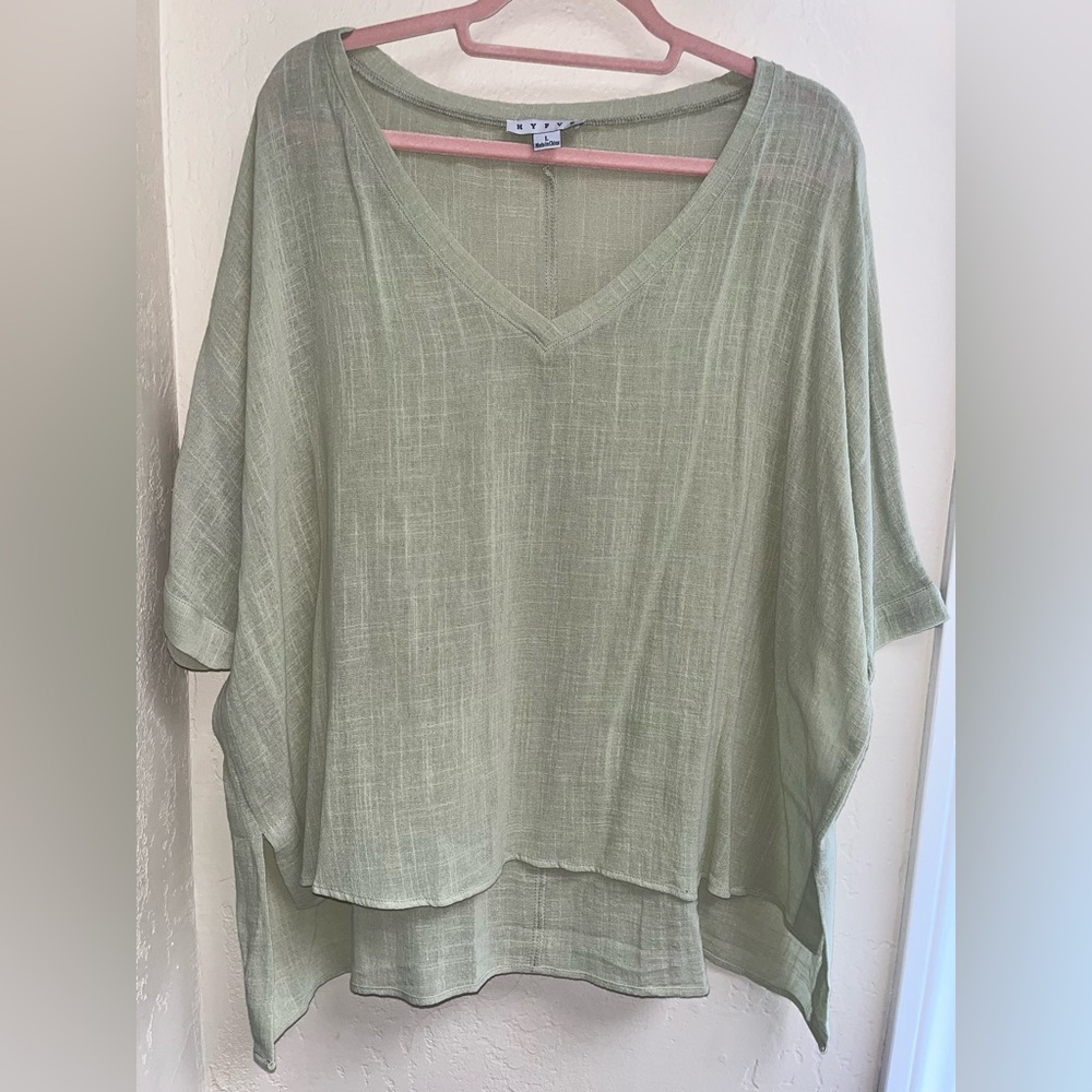 HYFVE Green Boxy Tunic Top
